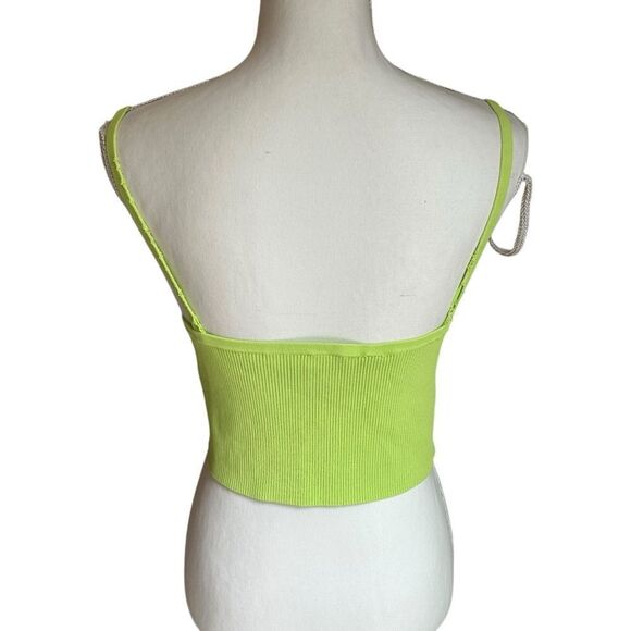 Lapointe Cropped Ribbed-knit Top Size XL - Picture 6 of 10